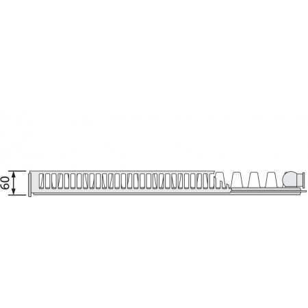 EVRA Compact С11 300x1400 стальной панельный радиатор с боковым подключением EVRA Compact С11 300x1400 стальной панельный радиатор с боковым подключением