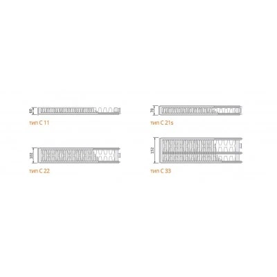 EVRA Compact С33 600x2000 стальной панельный радиатор с боковым подключением EVRA Compact С33 600x2000 стальной панельный радиатор с боковым подключением