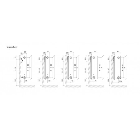 EVRA Ventil Compact CV22 600x900 стальной панельный радиатор с нижним подключением EVRA Ventil Compact CV22 600x900 стальной панельный радиатор с нижним подключением