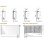 EVRA Plan Ventil Compact FCV33 200x2600 стальной панельный радиатор с нижним подключением EVRA Plan Ventil Compact FCV33 200x2600 стальной панельный радиатор с нижним подключением